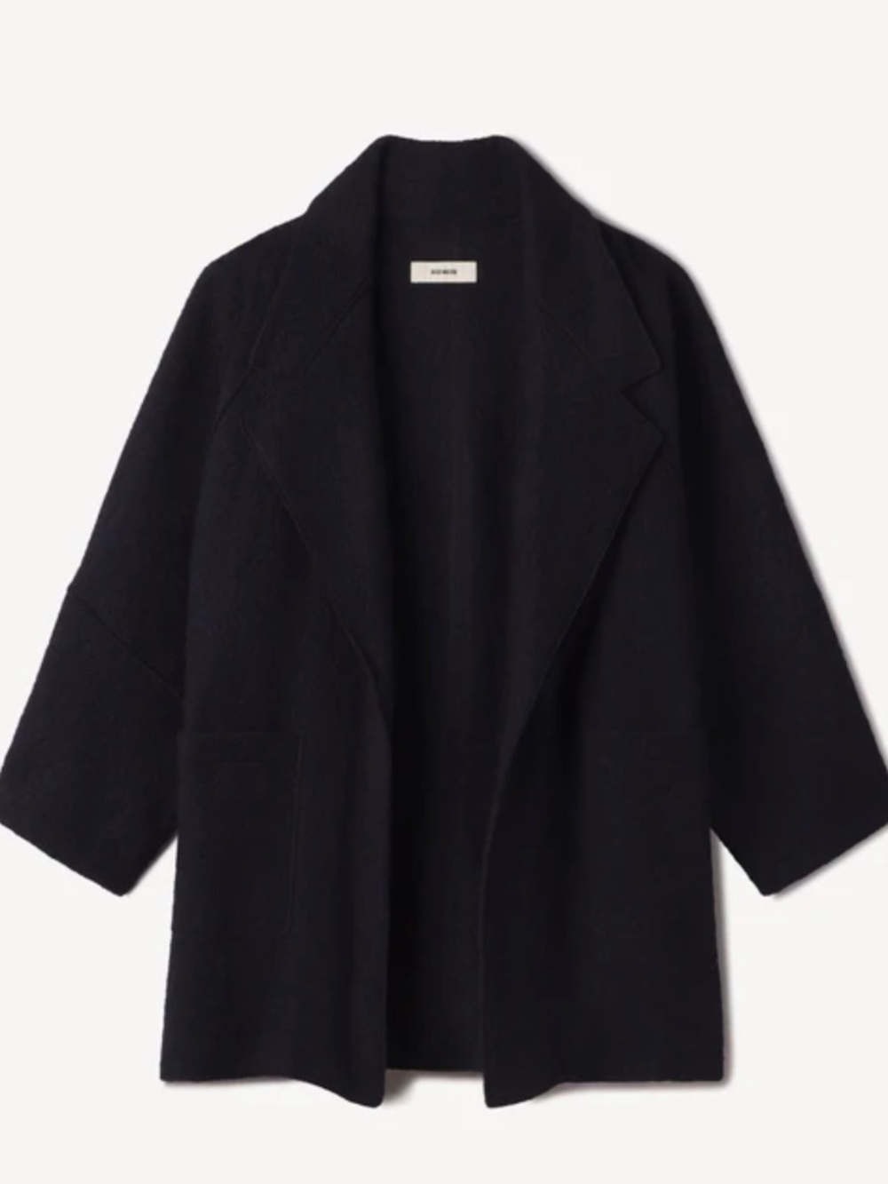 Buck Mason felted wall blanket, coat navy